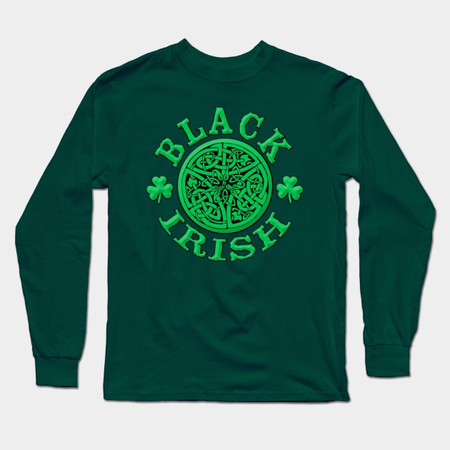 Black Irish Long Sleeve T-Shirt by Scarebaby